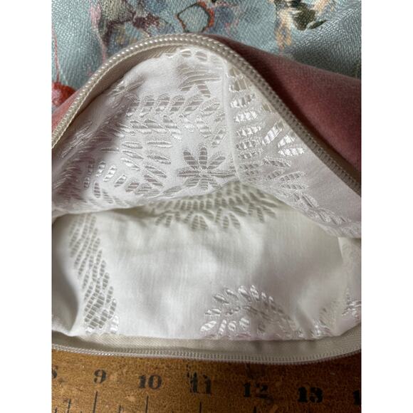 Hand made Pink and blue abstract floral multipurpose bag - Picture 3 of 3